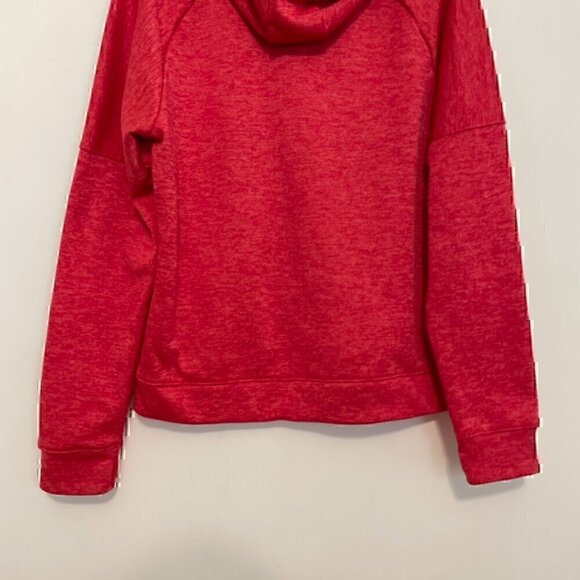ADIDAS Climawarm Team Issue Fleece Pullover Logo Hoodie Red Active Sweatshirt L - Picture 10 of 12